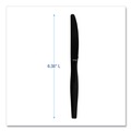 New Year New Savings! Save $25 off $150 | Boardwalk BWKKNIFEHWBLA Heavyweight Polystyrene Knife Cutlery - Black (1000/Carton) image number 5