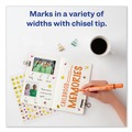 Office Jansan | Avery 08883 Broad Chisel Tip Large Desk-Style MARKS A LOT Permanent Marker - Orange (1-Dozen) image number 6
