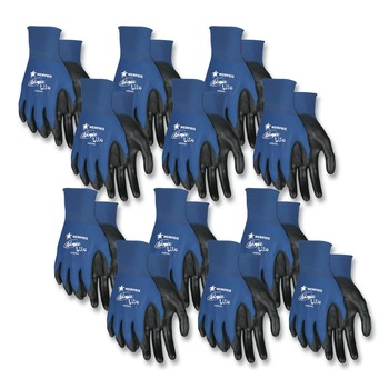 MCR Safety Ultra Tech TaCartonile Dexterity Work Gloves - Small Blue/Black (1-Dozen)