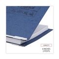 Office Jansan | Universal A7011723A 9.5 in. x 11 in. 6 in. Capacity 2 Posts Pressboard Hanging Binder - Blue image number 4