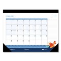Calendars & Planners | House of Doolittle 139 22 in. x 17 in. 12-Month (Jan to Dec): 2026 Recycled Desk Pad Calendar - Illustrated Seasons Artwork, Black Binding/Corners image number 1