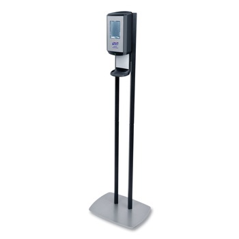 PURELL 7416-DS CS6 13.5 in. x 5 in. x 28.5 in. 1,200 mL Hand Sanitizer Floor Stand with Dispenser - Graphite/Silver (1/Carton)