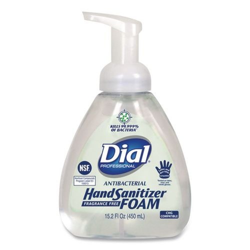 Cleaning & Janitorial Supplies | Dial Professional 06040 15.2 oz. Pump Bottle Antibacterial Foam Hand Sanitizer - Fragrance-Free image number 0
