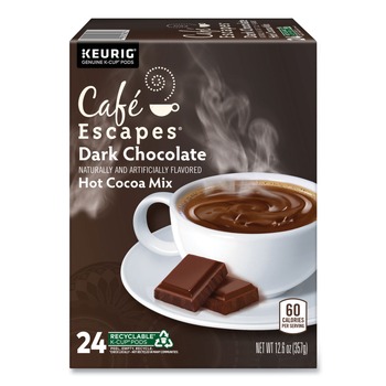 Cafe Escapes Dark Chocolate Hot Cocoa K-Cups (24/Box)