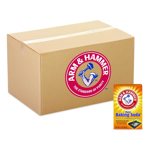 Odor Control | Arm & Hammer 33200-01140 2 lbs. Box Baking Soda (12/Carton) image number 0