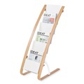 Office Furniture & Lighting | Alba DDEXPO6WBC 19.68 x 13.38 x 36.61 Literature Floor Display Rack - White/Woodgrain image number 1