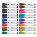 Office Jansan | U Brands 2929U01-12 Broad Chisel Tip Chisel Tip Low-Odor Dry-Erase Markers with Erasers - Assorted Colors (24/Pack) image number 0