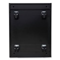 Office Carts & Stands | Alera ALEPBFFBL 14.96 in. x 19.29 in. x 27.75 in. 2 Legal/Letter-Size File Drawers Left or Right File Pedestal with Full-Length Pull - Black image number 3