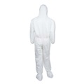 Bib Overalls | Ansell 27239 A30 Hood and Boots Splash/Particle Protection Coverall - 6X-Large, White (21/Carton) image number 5