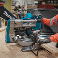 Miter Saws | Makita GSL03M1 40V max XGT Brushless Lithium-Ion 10 in. Cordless AWS Capable Dual-Bevel Sliding Compound Miter Saw Kit (4 Ah) image number 11