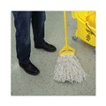 Just Launched | Boardwalk BWKCM02032S #32 Cut-End Cotton Mop Head - White (12/Carton) image number 8