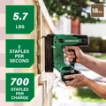 New Year New Savings! Save $25 off $150 | Metabo HPT N1804DBM 18V MultiVolt 18 ga. Cordless 1-1/2 in. Narrow Crown Stapler Kit (2 Ah) image number 2