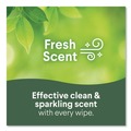 Disinfectants | Clorox 01593 7 in. x 8 in. 1-Ply Bleach Free Disinfecting Wipes - Fresh Scent, White (12 Canisters/Carton) image number 5