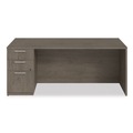 Office Desks & Workstations | Alera AE1NZK-UF3672S TOM 72 in. x 36 in. x 29 in. Seville Series Single Left Pedestal Desk - Walnut image number 2