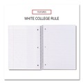 Office Jansan | Universal UNV66206 11 in. x 8.5 in. 1-Subject Medium/College Rule Deluxe Sugarcane Based Notebooks - Black Coated Bagasse Cover image number 3