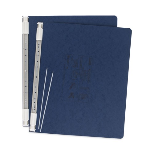 Office Jansan | ACCO A7054073A PRESSTEX 14.88 in. x 11 in. 6 in. Capacity 2 Posts Post Binders with Storage Hooks - Dark Blue image number 0