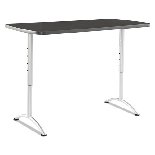  | Iceberg 69317 ARC 30 in. x 60 in. x 30 - 42 in. Height-Adjustable Table - Graphite/Silver image number 0