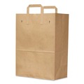 Cleaning & Janitorial Supplies | Ross & Wallace Paper Products 110513SP 12 in. x 7 in. x 17 in. 30 lbs. Capacity 1/6 BBL Attached Handle Grocery Paper Bags - Kraft (300/Bundle) image number 2