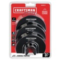 Oscillating Tool Blades | Craftsman CMAO113-3 Bi-Metal Oscillating Tool Blade (3/Pack) image number 2