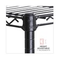  | Alera ALESW207224BA BA Plus 72 in. x 24 in. x 72 in. 4-Shelf Wire Shelving Kit - Black Anthracite Plus image number 4