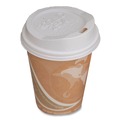 Office Jansan | Eco-Products EP-HL8-WR EcoLid 25 Percent Recycled Content Plastic Hot Cup Lid Fits 8 oz. Hot Cups - White (1000/Carton) image number 2