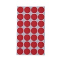 Office Jansan | Universal UNV40103 0.75 in. Diameter Self-Adhesive Removable Color-Coding Labels - Red (28/Sheet, 36 Sheets/Pack) image number 2