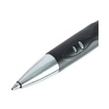 Office Jansan | Universal 39720 0.7 mm. Medium Comfort Grip Retractable Gel Pen - Black Ink, Gray/Black/Silver Barrel (1-Dozen) image number 3