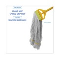 Office Jansan | Boardwalk BWK501WH 5 in. Headband Cotton/Synthetic Super Loop Wet Mop Head - Small, White (12/Carton) image number 5