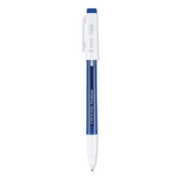 Pilot FriXion Fine 0.6 millimeter Stick Fineliner Erasable Porous Point Pen - Blue Ink/Blue/White Barrel (1-Dozen)