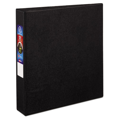 Office Jansan | Avery 79985 3 One Touch EZD Rings 1.5 in. Capacity 11 in. x 8.5 in. Heavy-Duty Non-View Binder with DuraHinge - Black image number 0