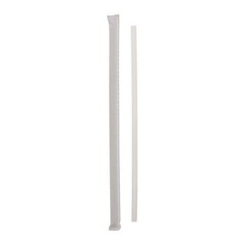 Pactiv Corp. YSTWG1026 10.25 in. Giant Paper-Wrapped Straw - Translucent (1800/Carton)