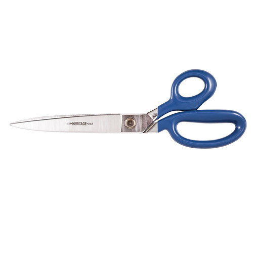 Scissors | Klein Tools G212LRBLU 12 in. Coated Bent Trimmer with Large Ring Handles image number 0