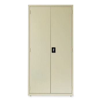 Alera 25766 36 in. x 18 in. x 72 in. 5 Shelves Economy Assembled Storage Cabinets - Putty