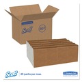 Cleaning & Janitorial Supplies | Scott 98710 7 in. x 13.5 in. 1-Ply Tall-Fold Dispenser Napkins - White (20/Carton) image number 1