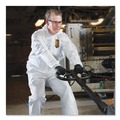 Bib Overalls | Ansell 49116 A20 Breathable Particle Protection Coveralls with Zip Closure - Triple Extra Large, White (20/Carton) image number 3