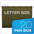 File Folders | Pendaflex 42703 Ready-Tab 1/6 Cut Tab Legal Size Reinforced Colored Hanging Folders - Standard Green (20/Box) image number 1