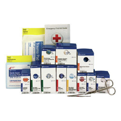 First Aid | First Aid Only 90692 Medium Metal SmartCompliance Food Service ANSI A First Aid Refill Kit (94-Piece) image number 0