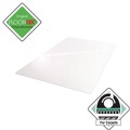 Office Jansan | Floortex EC118923ER Cleartex Ultimat 35 in. x 47 in. Polycarbonate Chair Mat for Low/Medium Pile Carpet - Clear image number 8