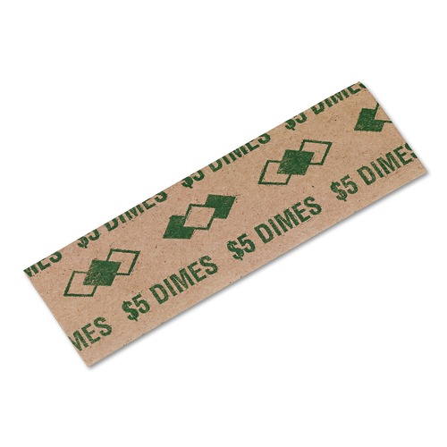 Office Jansan | PM Company 53010 $5 Dimes Tubular Coin Pop-Open Wrappers (1000/Pack) image number 0