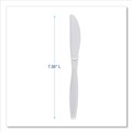 Cutlery | Boardwalk BWKKNIFEHWPPWH Heavyweight Polypropylene Knife Cutlery - White (1000/Carton) image number 4
