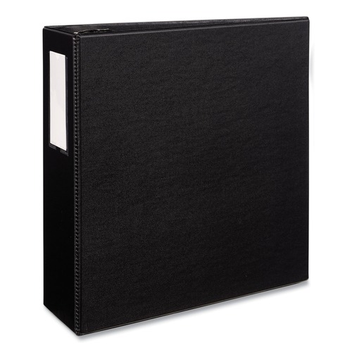 Office Jansan | Avery 08802 3 EZD Rings 4 in. Capacity 11 in. x 8.5 in. Durable Non-View Binder with DuraHinge - Black image number 0