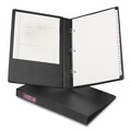  | Avery 06400 Durable 1 in. Capacity 14 in. x 8.5 in. 3-Ring Non-View Binder - Legal, Black image number 0