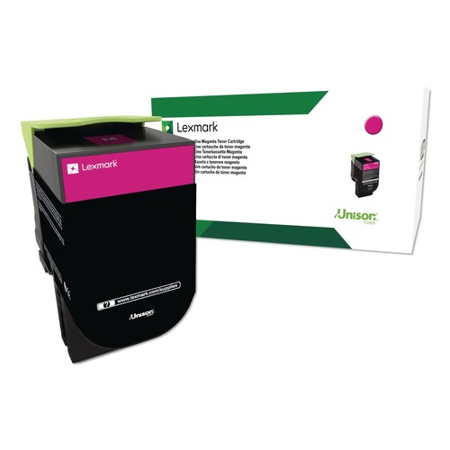 Ink & Toner | Lexmark 80C0HMG 3000 Page-Yield TAA Compliant Return Program High-Yield Toner - Magenta image number 0