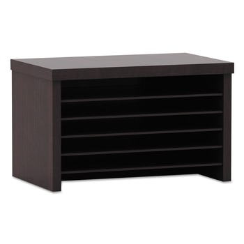 Alera Valencia Series 15.75 in. 9.88 in. x 10.88 in. Under Counter File Organizer Shelf - Espresso