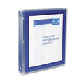 Office Jansan | Avery 17638 1.5 in. Capacity 11 x 8.5 Flexi-View Binder with 3 Round Rings - Navy Blue image number 1