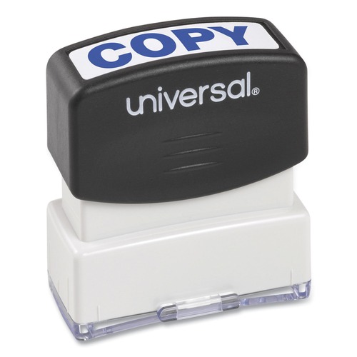  | Universal UNV10047 COPY Pre-Inked One Color, Message Stamp - Blue image number 0