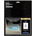  | Avery 60539 2 in. x 3.75 in. PermaTrack Destructible Asset Tag Labels - White (8/Sheet, 8 Sheets/Pack) image number 0