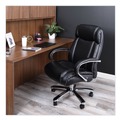  | Alera ALEMS4419 Maxxis Series 19.7 in. to 25 in. Seat Height Supports 500 lbs. Big/Tall Bonded Leather Chair - Black Seat/Back, Chrome Base image number 7
