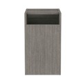  | Alera ALEVA542822GY 15.63 in. x 20.5 in. x 28.5 in. Valencia Series Full Pedestal File Left or Right 2 Legal/Letter-Size File Drawers - Gray image number 2