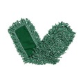 Cleaning & Janitorial Supplies | Rubbermaid Commercial FGJ85700GR00 48 in. x 5 in. Microfiber Looped-End Dust Mop Heads - Green (12/Carton) image number 0